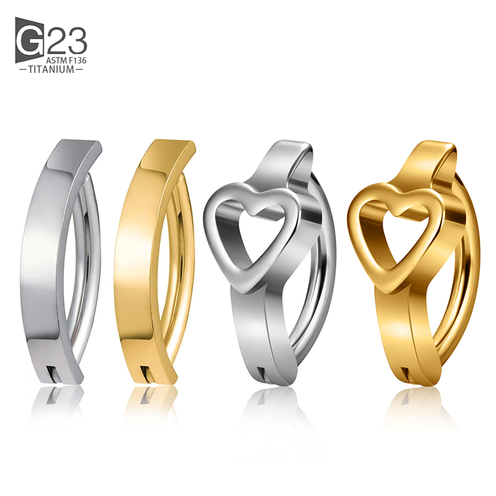 Curved Spring Bar - ASTM F136 Titanyum 14G/16G Göbek göbek