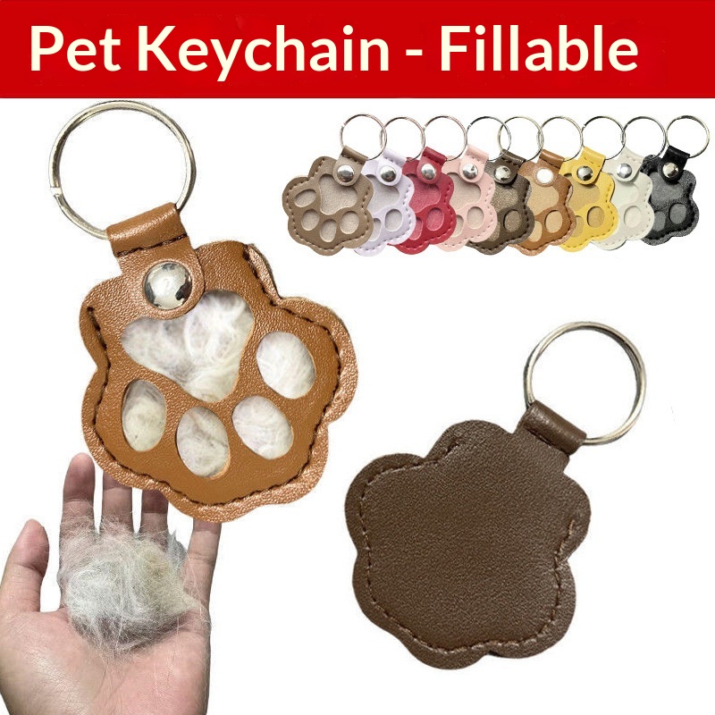 Leather Strap Quick Release - Köpek Tüyü Toplayıcı Anahtarlık Deri Evcil