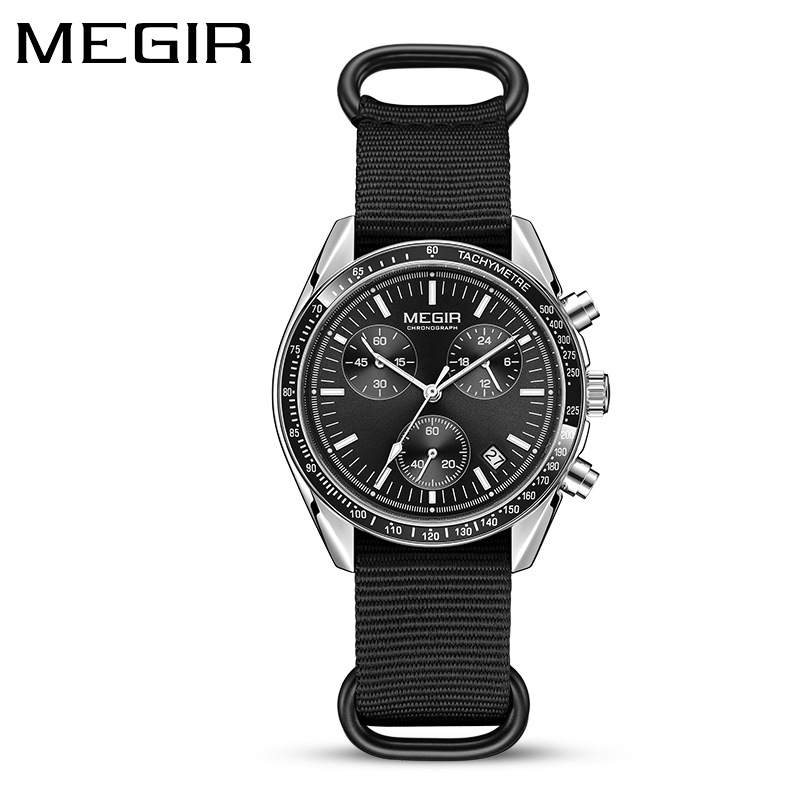Canvas Strap Watch - MEGIR 2247 erkek lüks Quartz saat