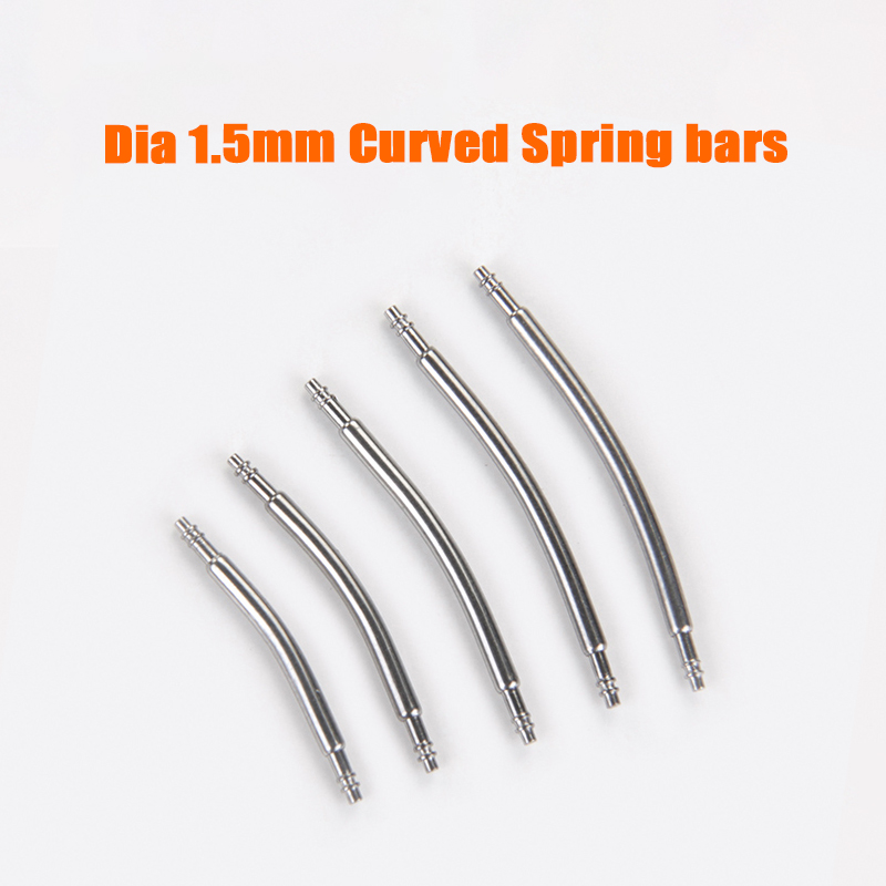 Curved Spring Bar - 1.5mm bükülmüş bahar çubukları kavisli saat