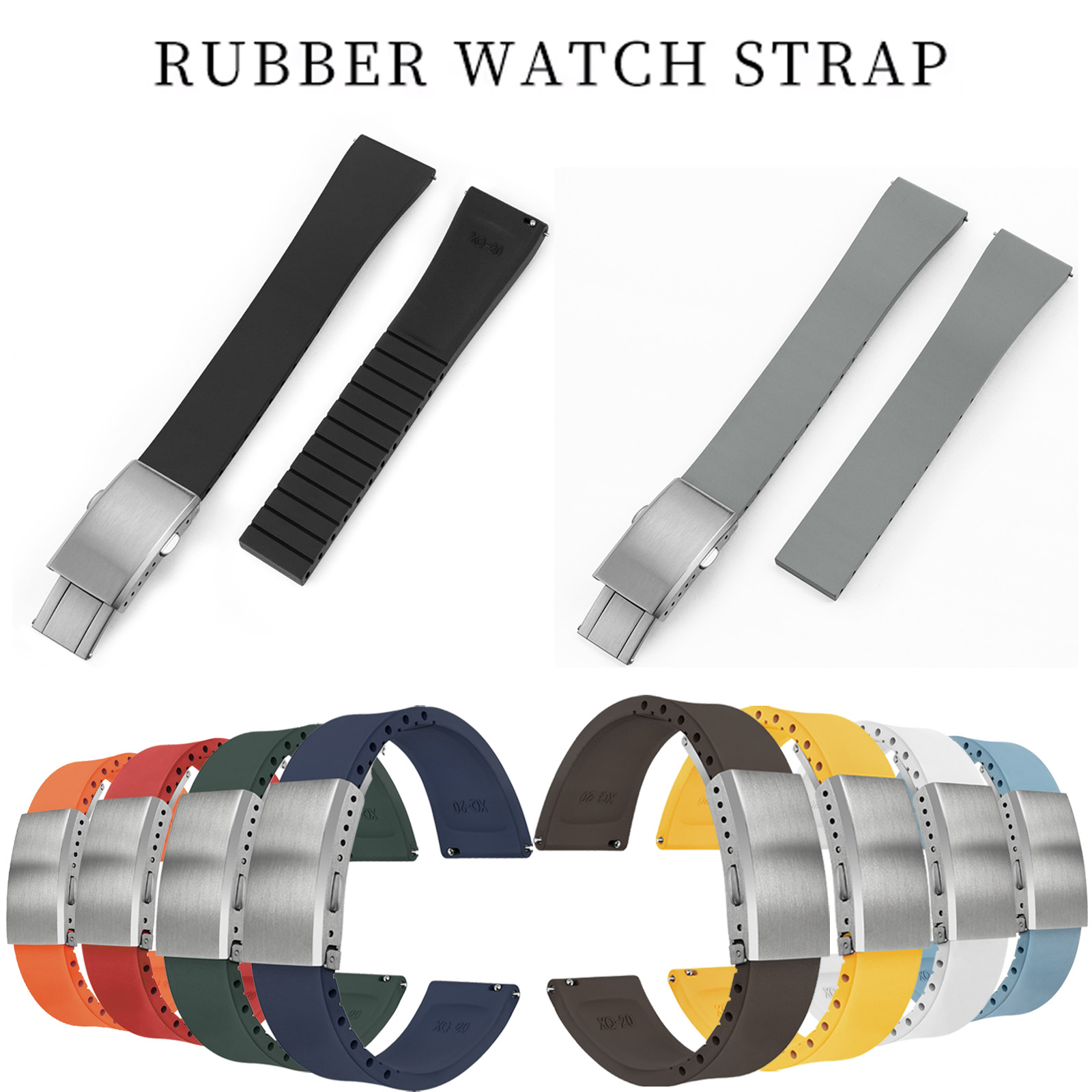 Suede Strap Watch - Yeni Tasarım CTS Flororubber Saat Kayışı