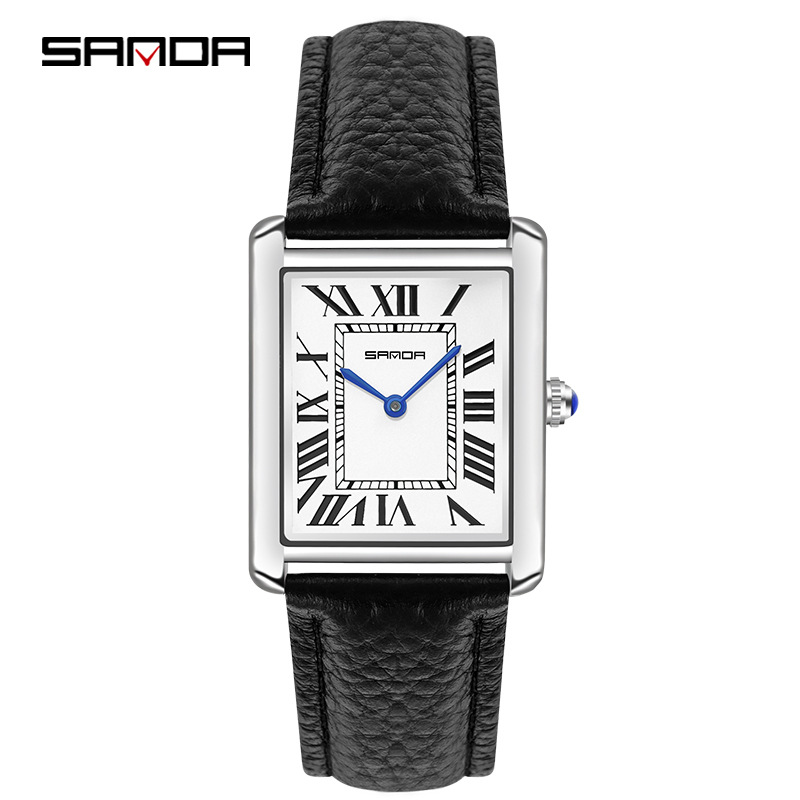 Leather Watch Band Men - Sanda dikdörtgen bilek saatler kadınlar adam