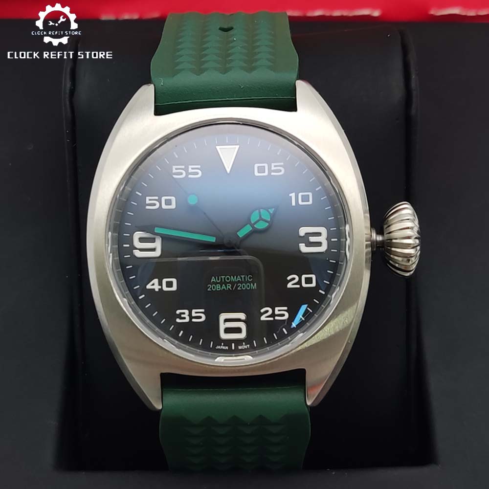 Rubber Strap Diver - Moda 36MM Otomatik Kurmalı Mekanizmalı Saat