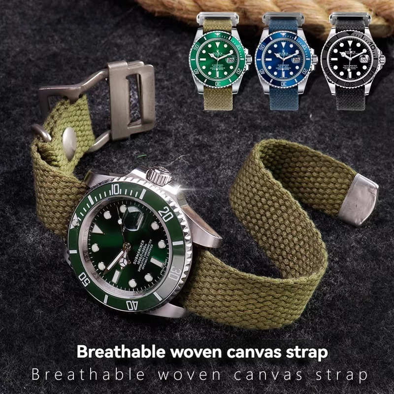 Tropic Strap Vintage - Rolex Submariner Yeşil/Siyah, Tudor Black Bay,