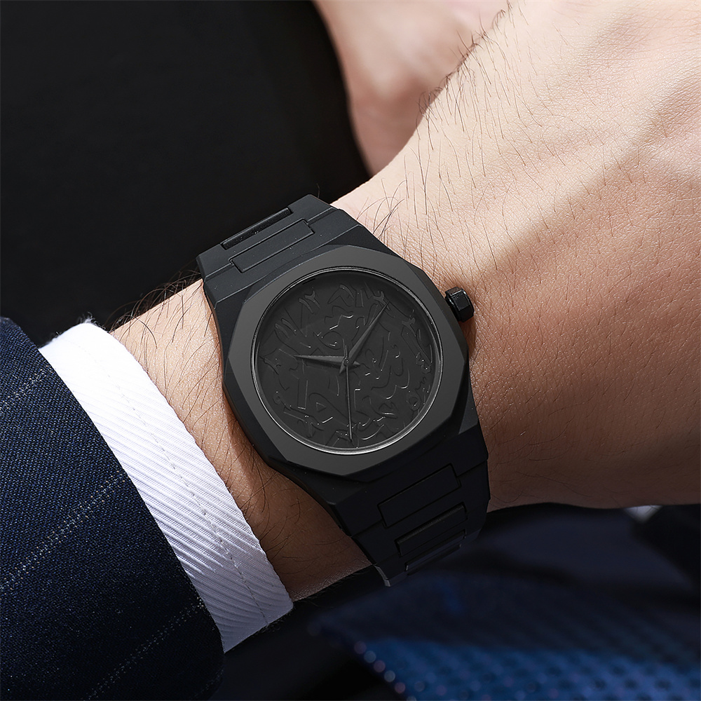 Erkek Moda Basit Siyah Büyük K - Butterfly Clasp Deployant incelemesi ve fiyatı