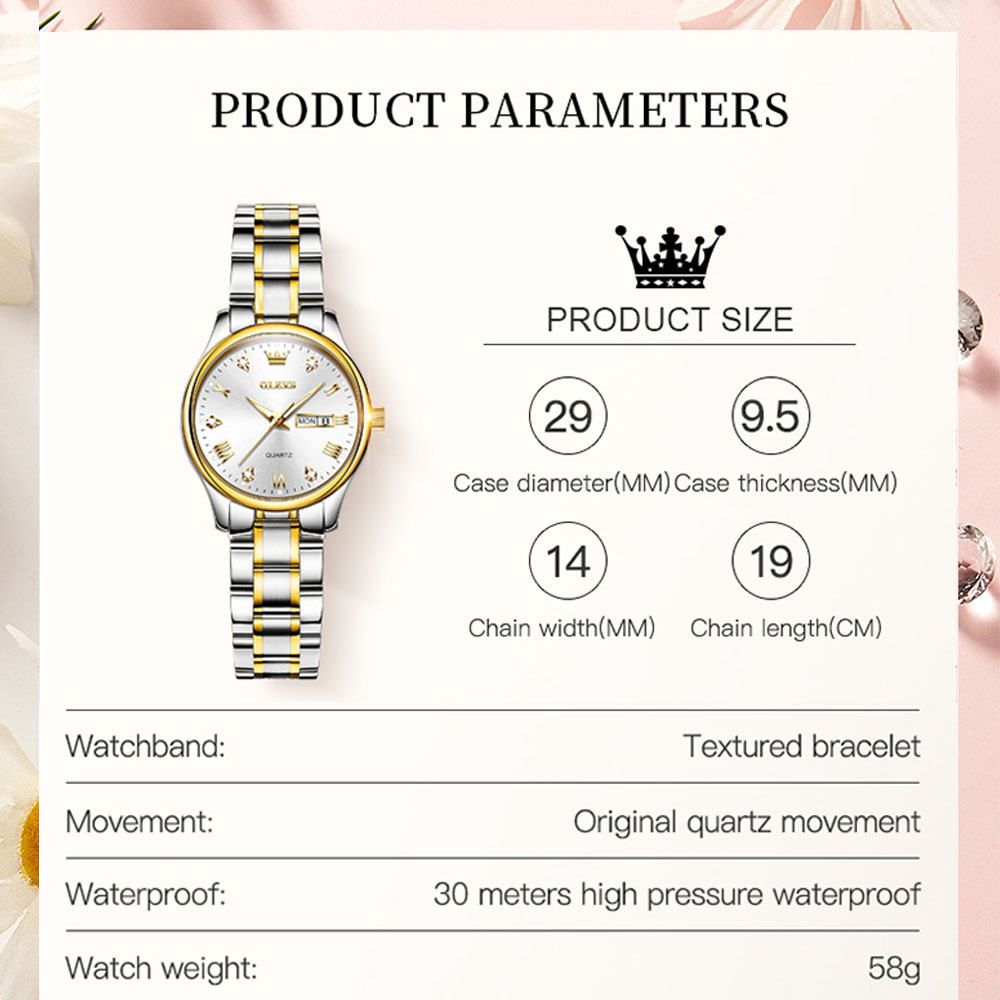 OLEVS 5563 yeni moda kadınlar  - Stainless Bracelet Diver incelemesi ve fiyatı
