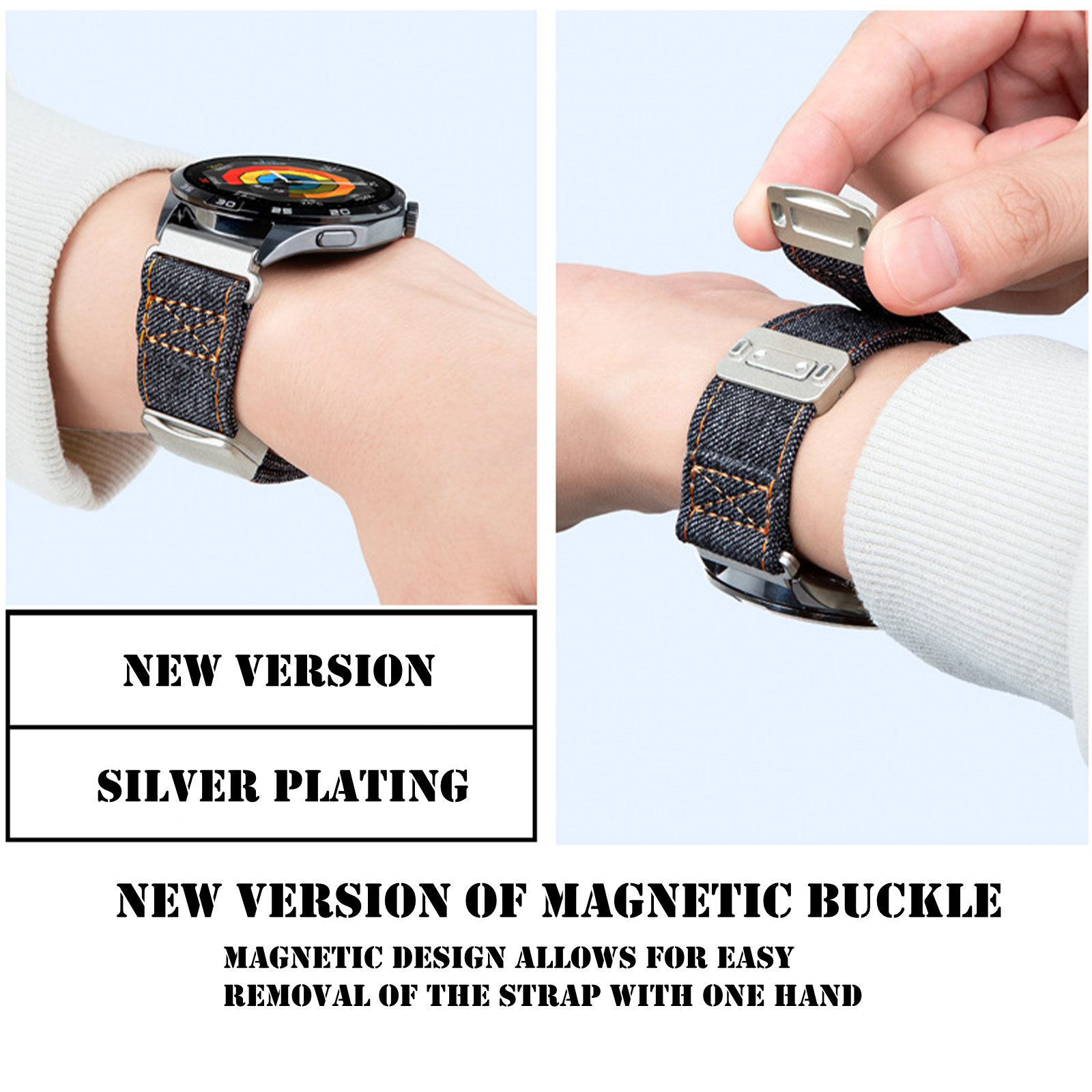 Amazfit Falcon Band için Manye - Canvas Strap Watch incelemesi ve fiyatı