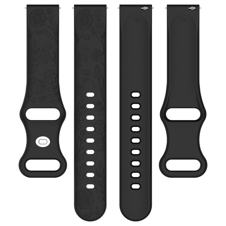 20 22mm 3D Çiçekli Silikon Kay - Silicone Watch Band 22Mm incelemesi ve fiyatı