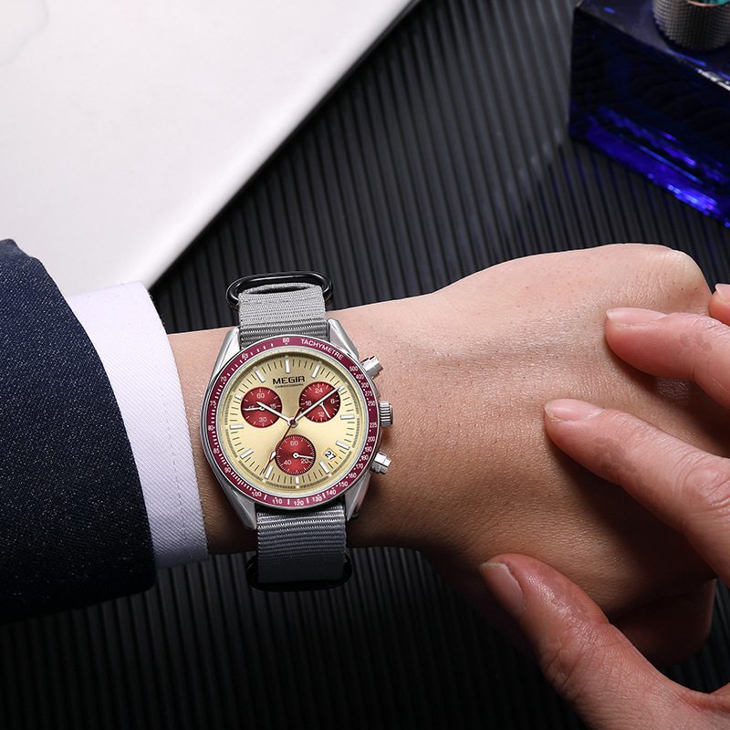 MEGIR 2247 Yeni Lüks Erkek Saa - Canvas Strap Watch incelemesi ve fiyatı