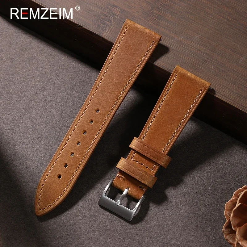 Çılgın at tutuşunu deri izle S - Leather Strap Quick Release incelemesi ve fiyatı