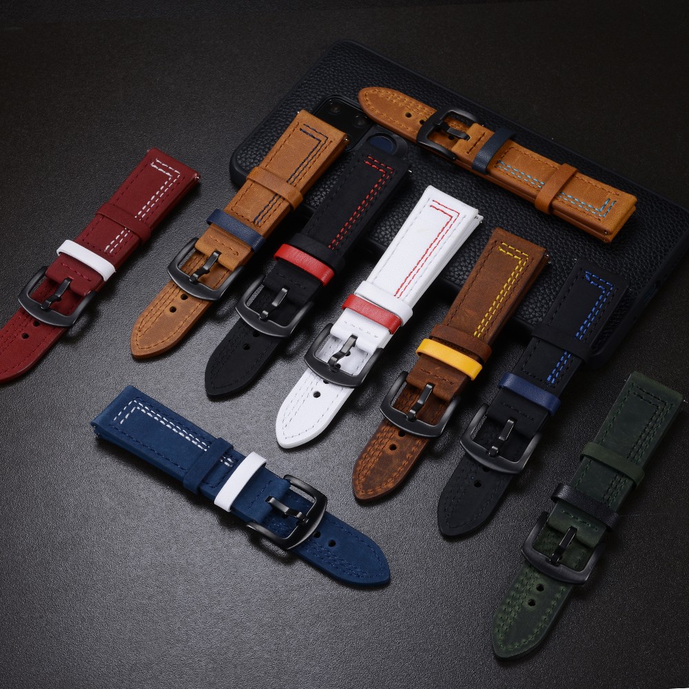 18mm 20mm 22mm 24mm Huawei Sam - Leather Strap Quick Release incelemesi ve fiyatı