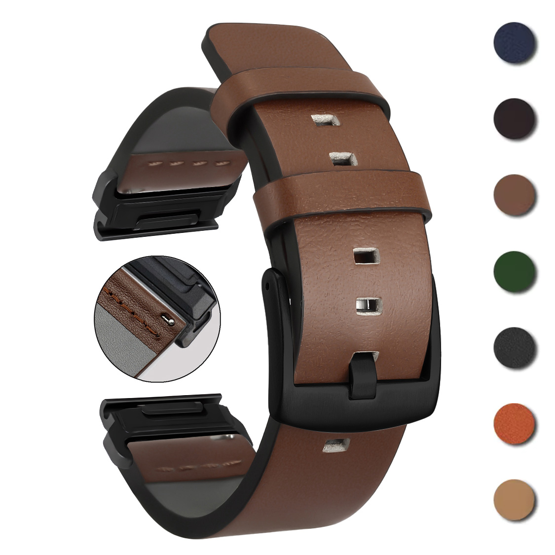 26mm 22mm Hızlı Fit Kayış Garm - Leather Strap Quick Release incelemesi ve fiyatı