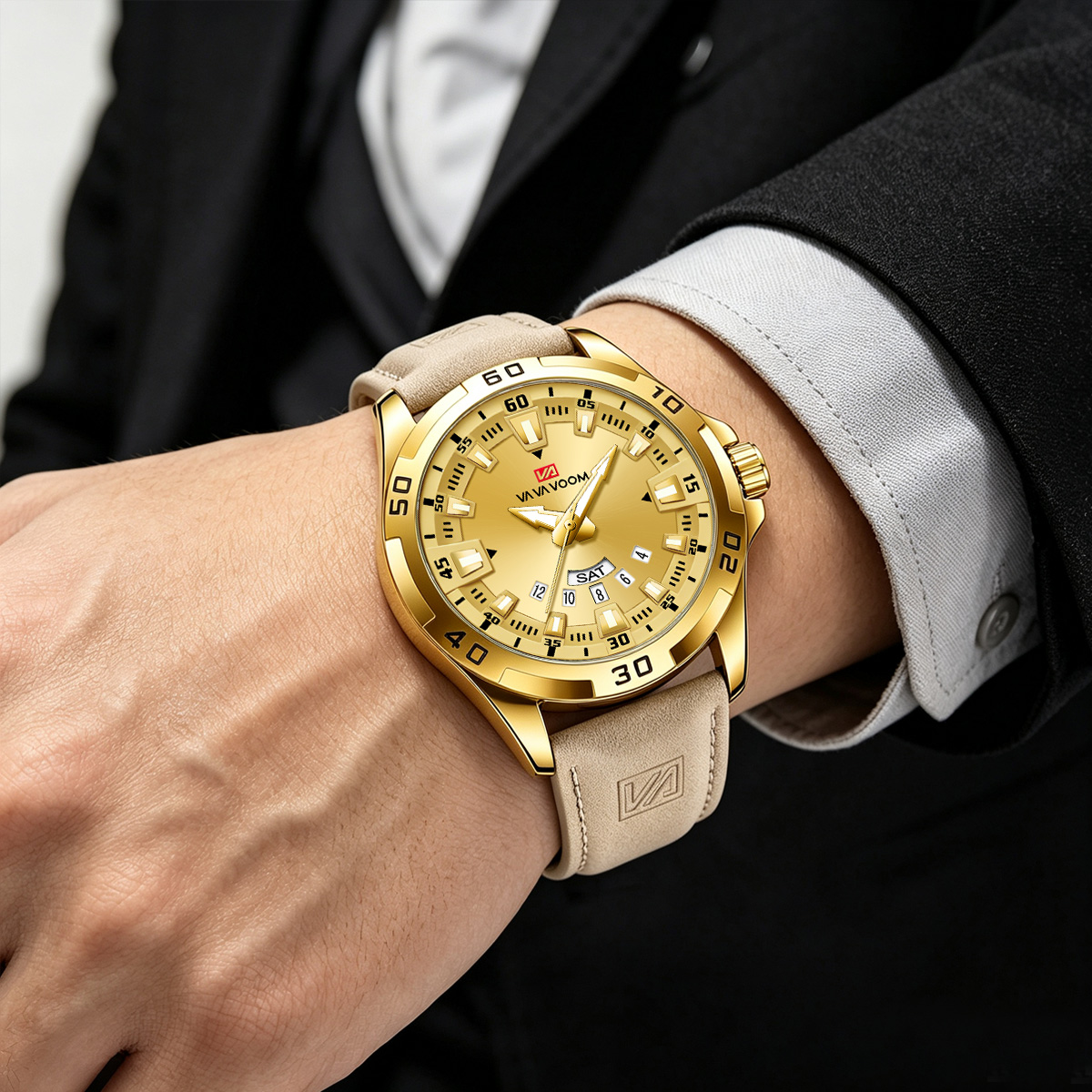 Erkek Saati Siyah Deri Kayış S - Leather Watch Band Men incelemesi ve fiyatı